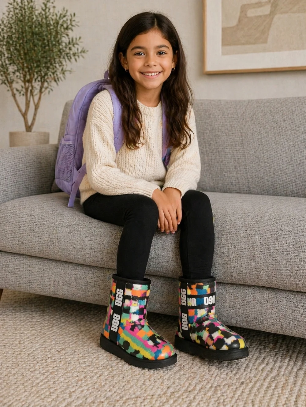 UGG Classic Clear Mini Checks